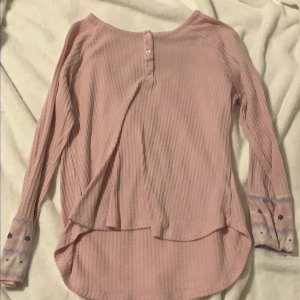 Pink pj top